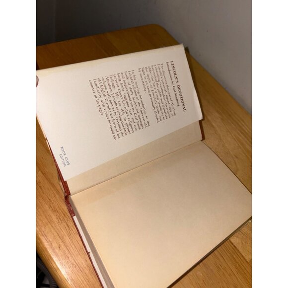 Lincolns Devotional By Carl Sandburg Hardcover Book With Dust Jacket 1957 - Picture 9 of 16